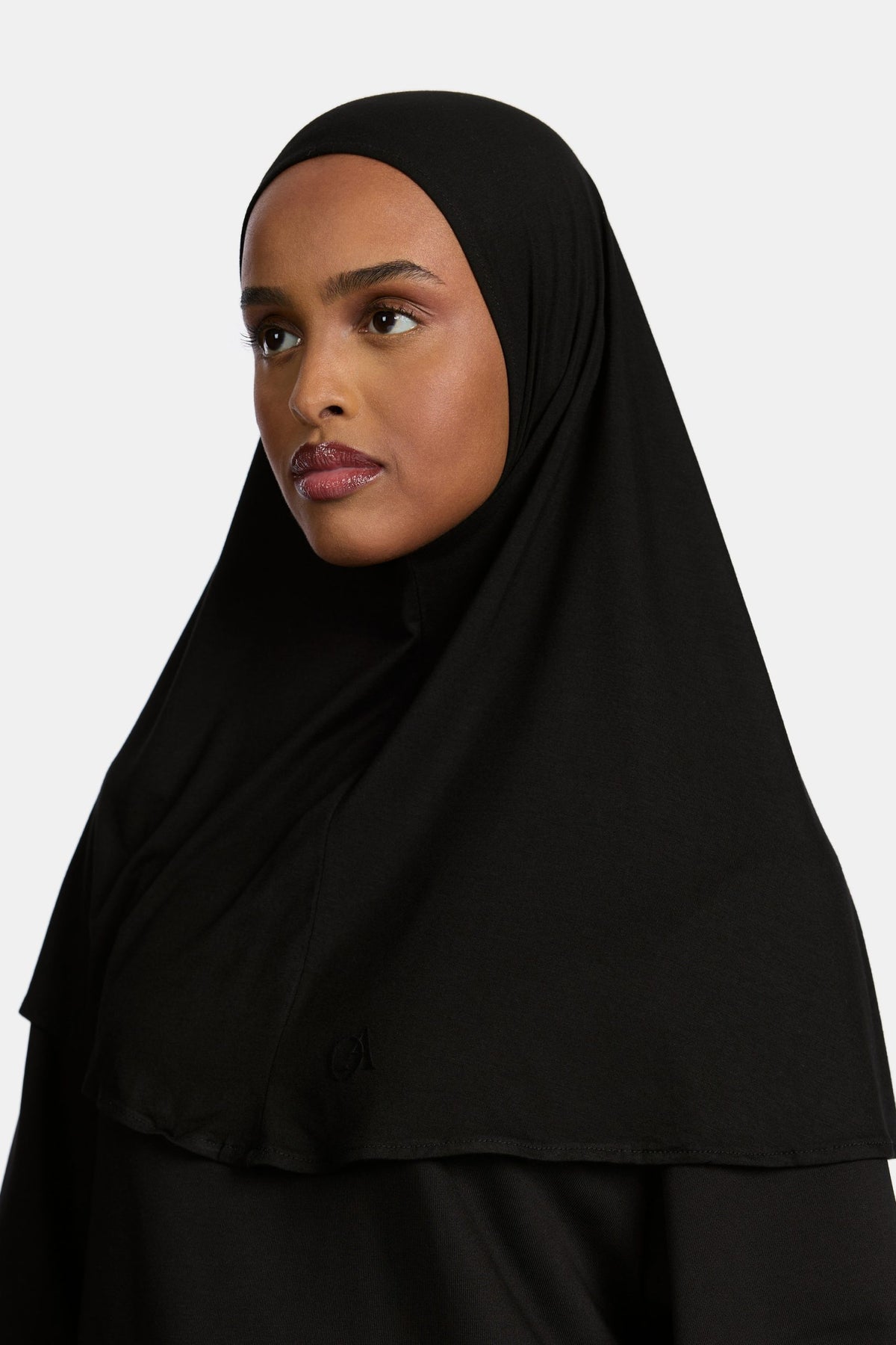 Bamboo jersey hijab Black