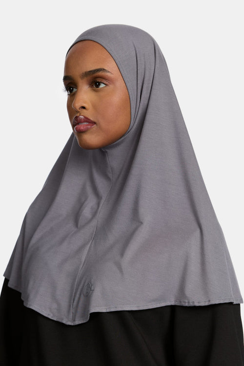 Bamboo jersey Hijab Deep Stone