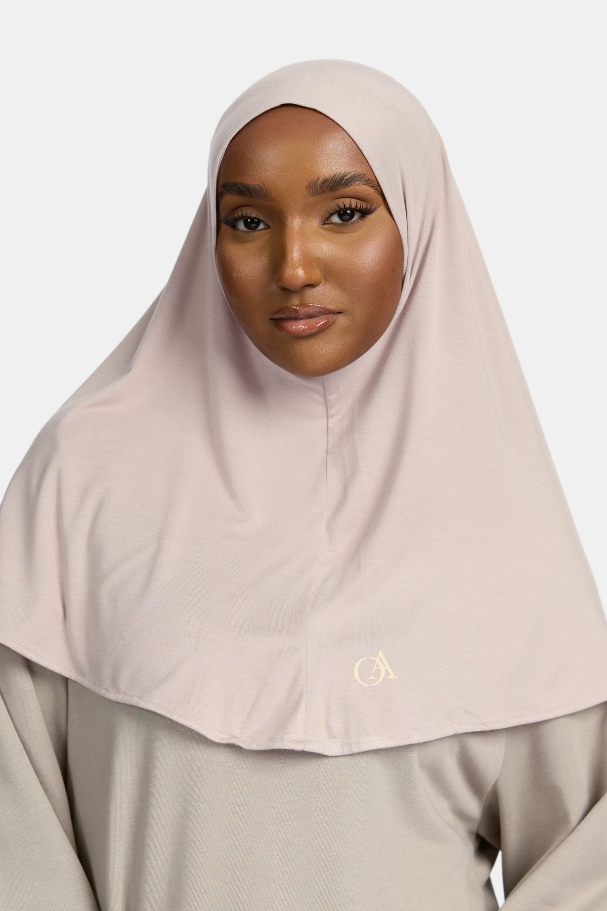 Bamboo jersey hijab Dusty Taupe