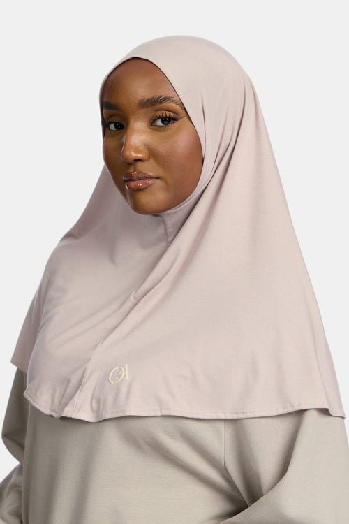 Bamboo jersey hijab Dusty Taupe