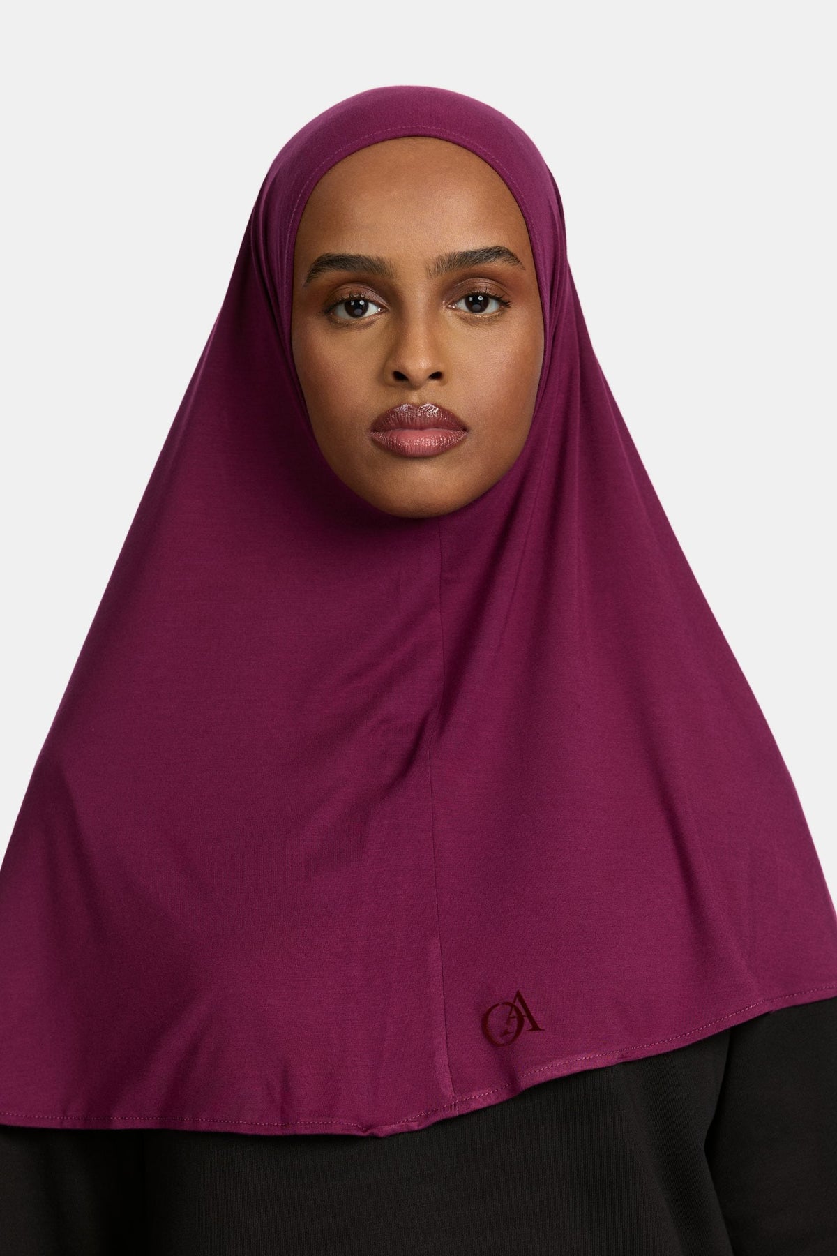 Bamboo jersey hijab Egg Plant