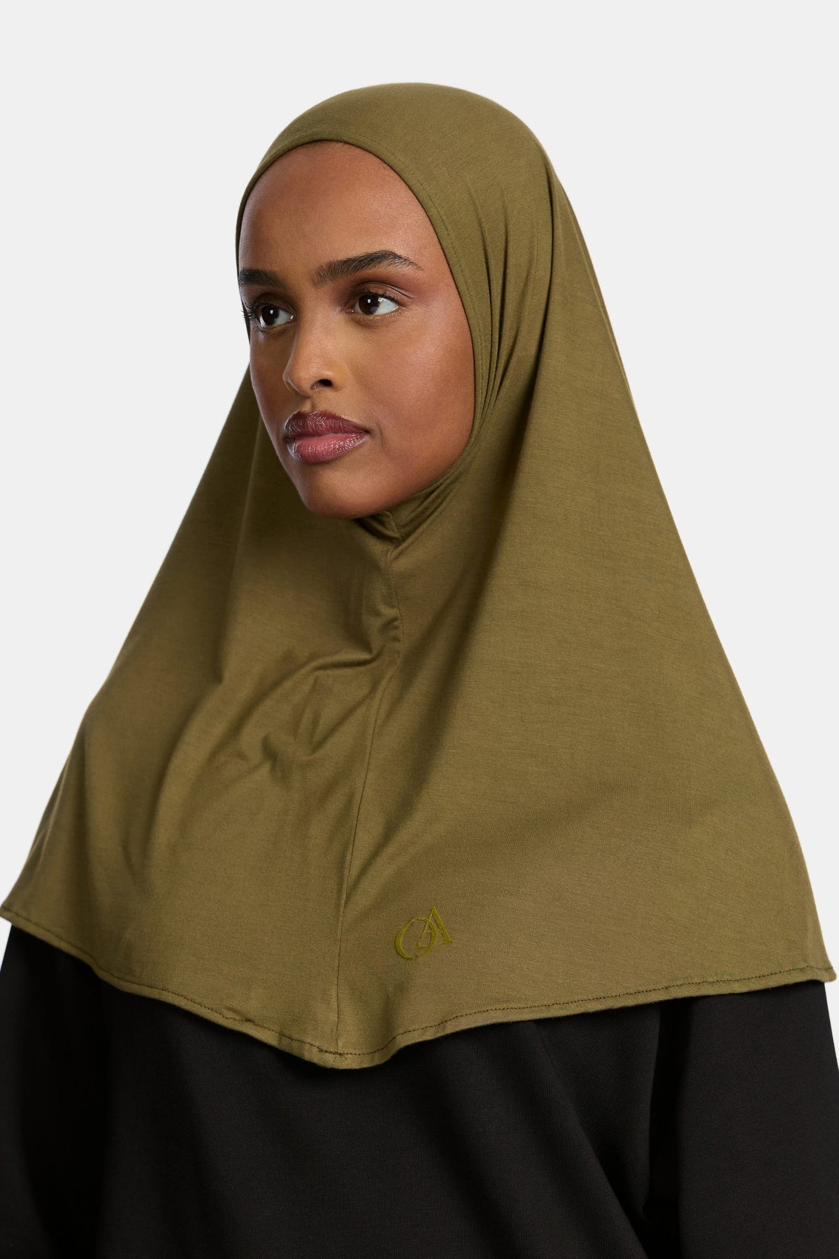 Bamboo jersey hijab Khaki
