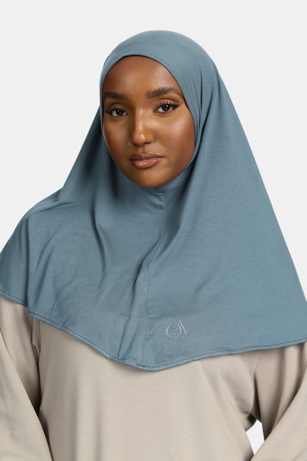 Bamboo jersey hijab Moss Green