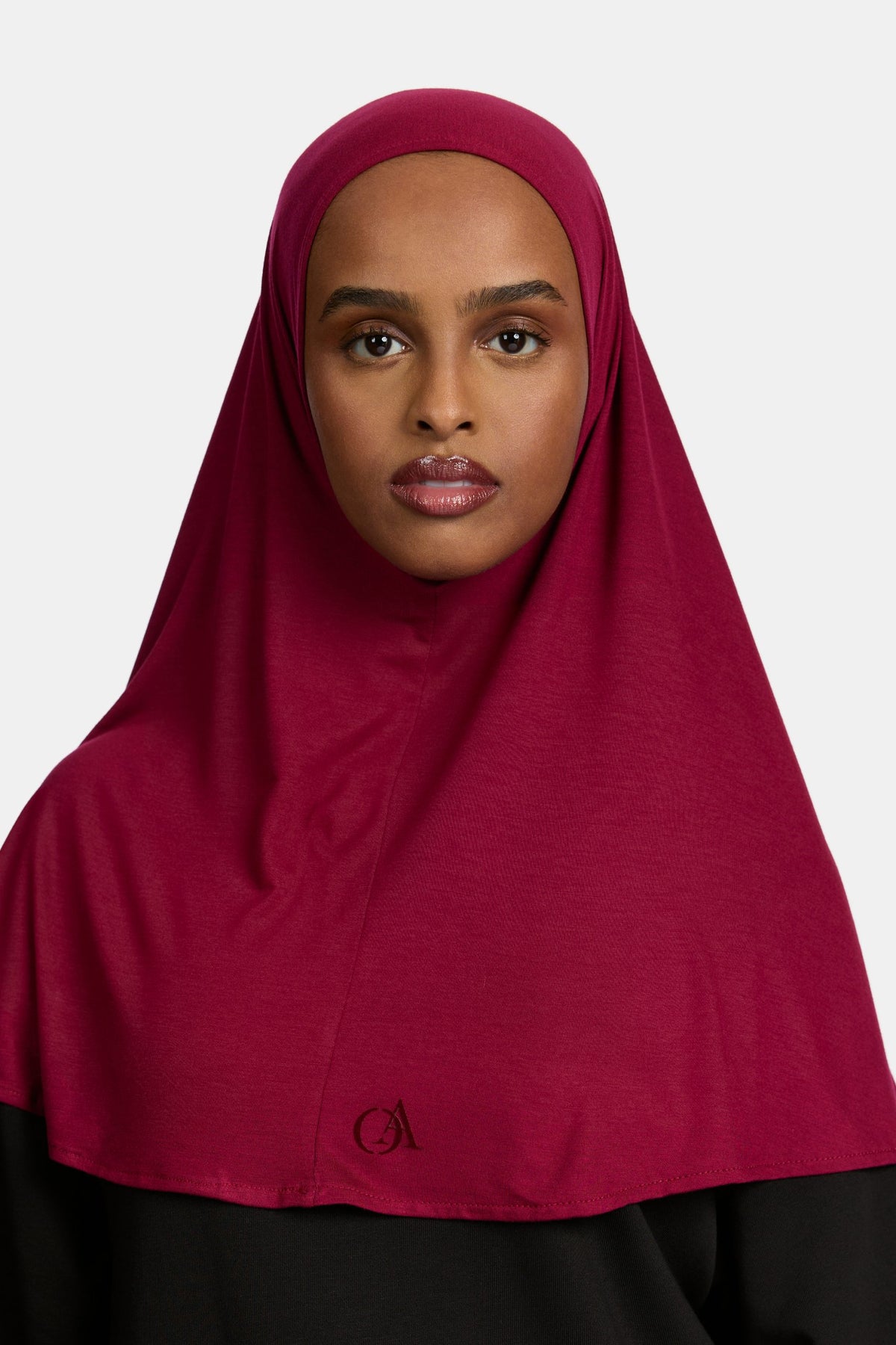 Bamboo jersey hijab Burgundy