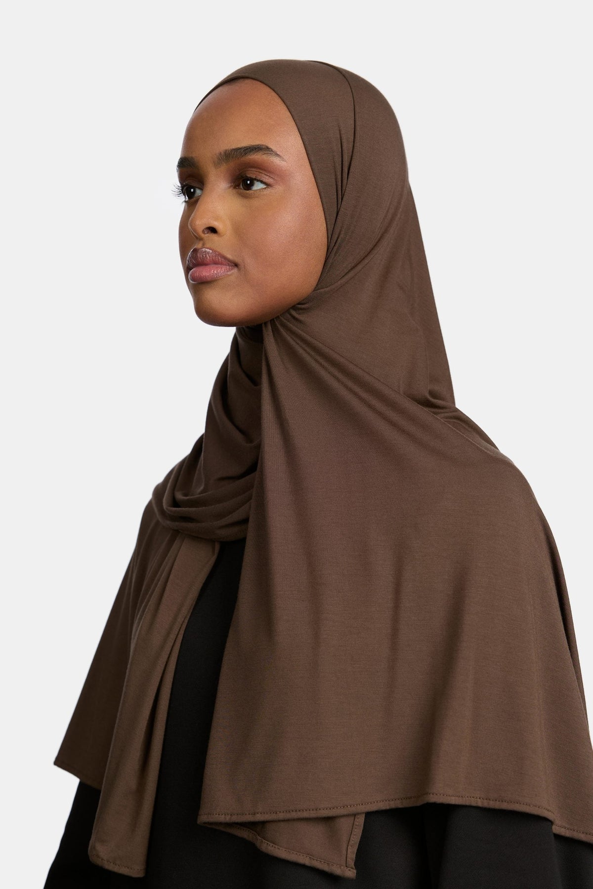 Bamboo jersey scarf Cacao
