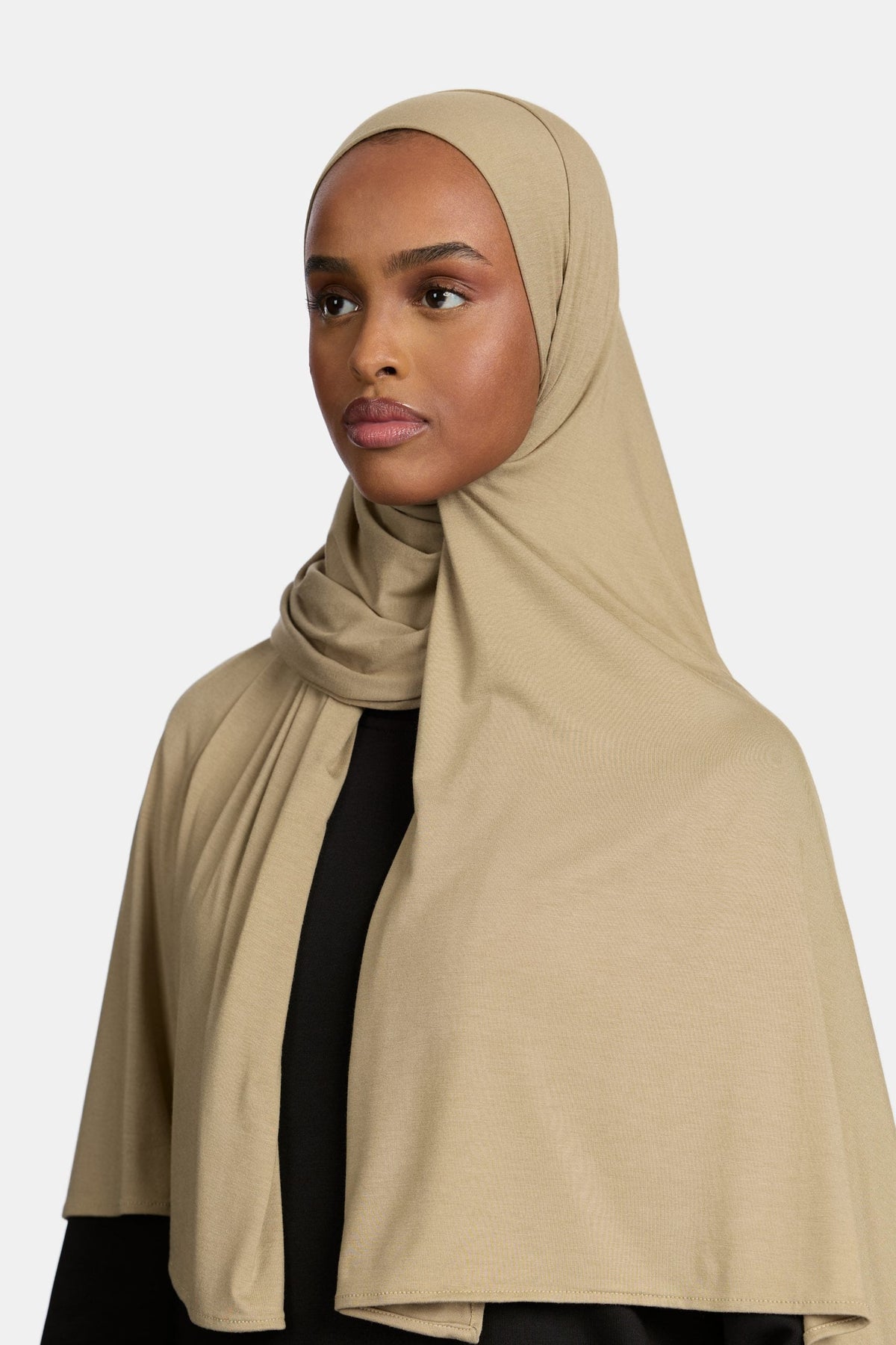 Bamboo jersey scarf Dove Khaki