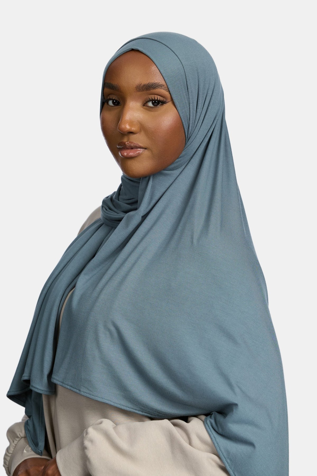 Bamboo jersey scarf Moss Green