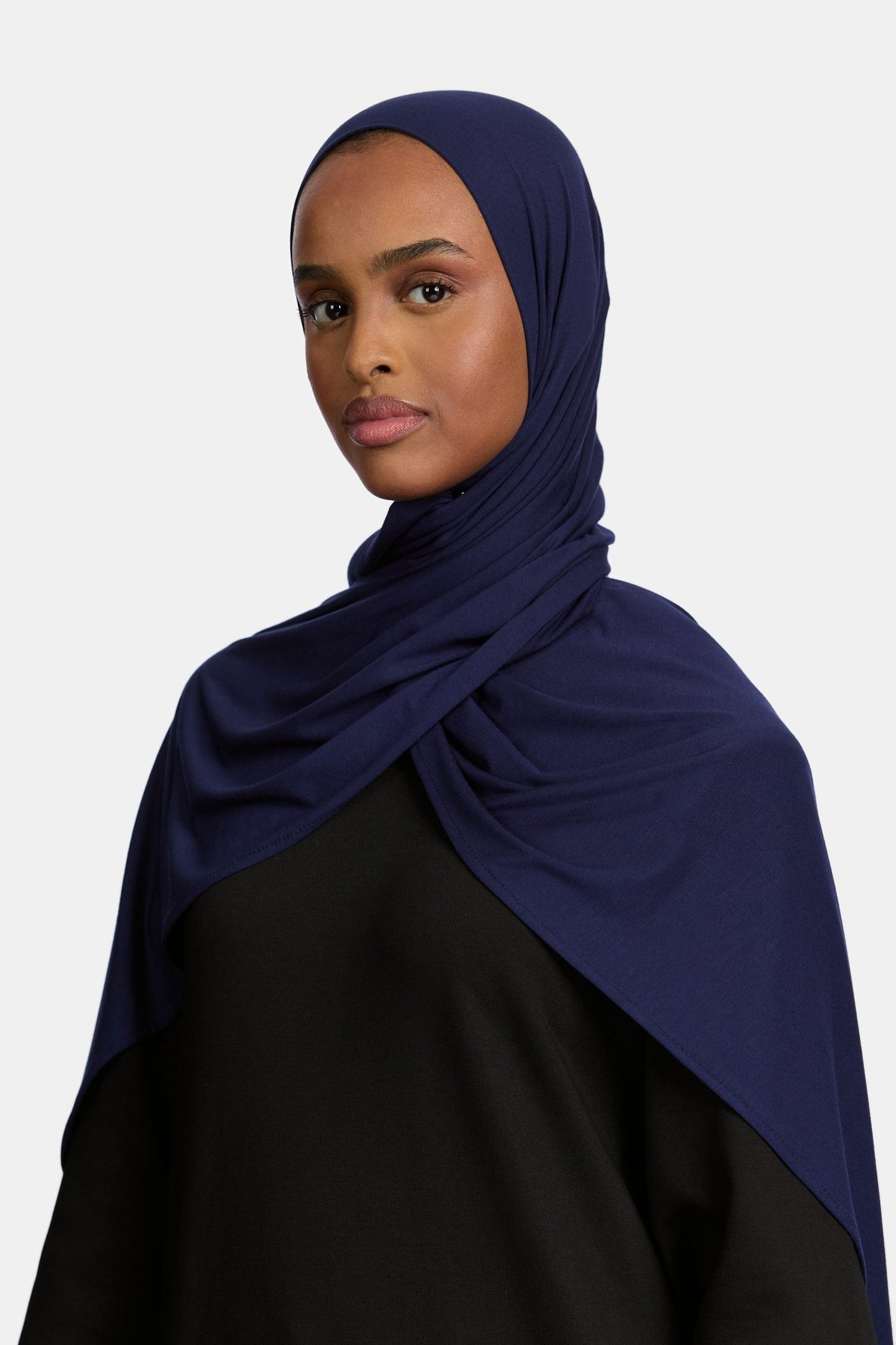 Bamboo jersey scarf Night Blue