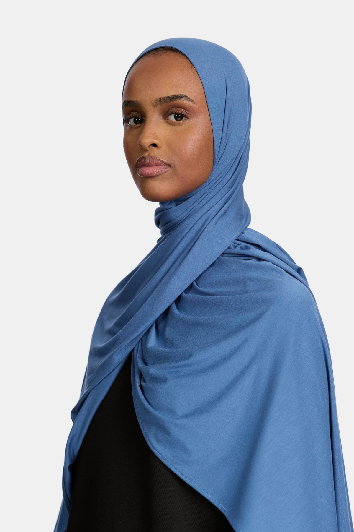 Bamboo jersey scarf Sapphire