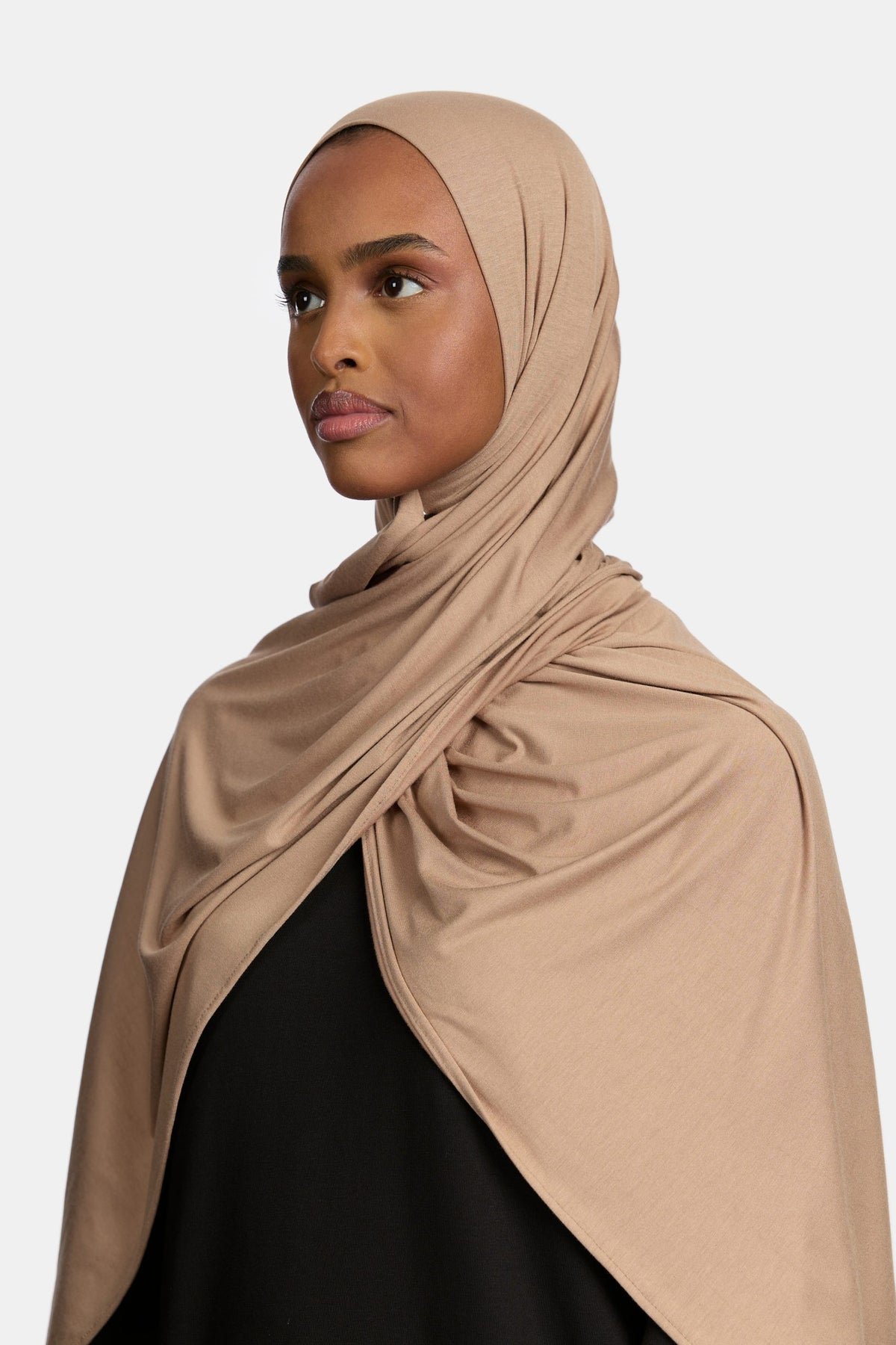 Bamboo jersey scarf Wood