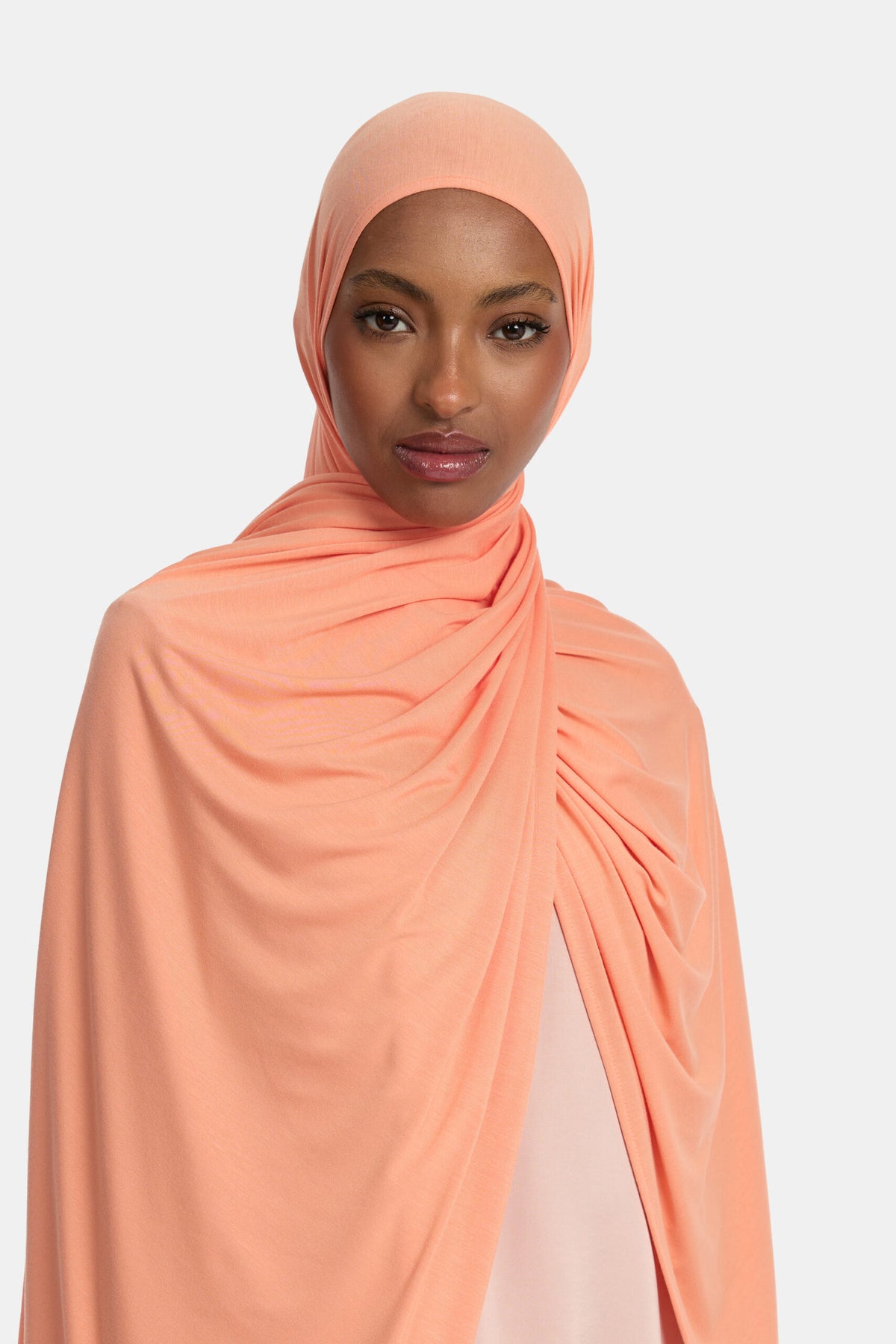 Bamboo jersey scarf Dusty Orange