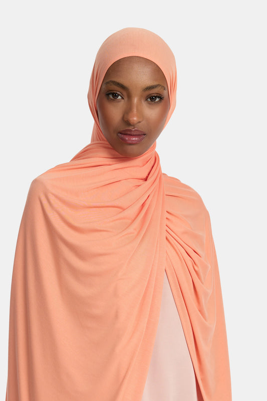Bamboo jersey scarf Dusty Orange