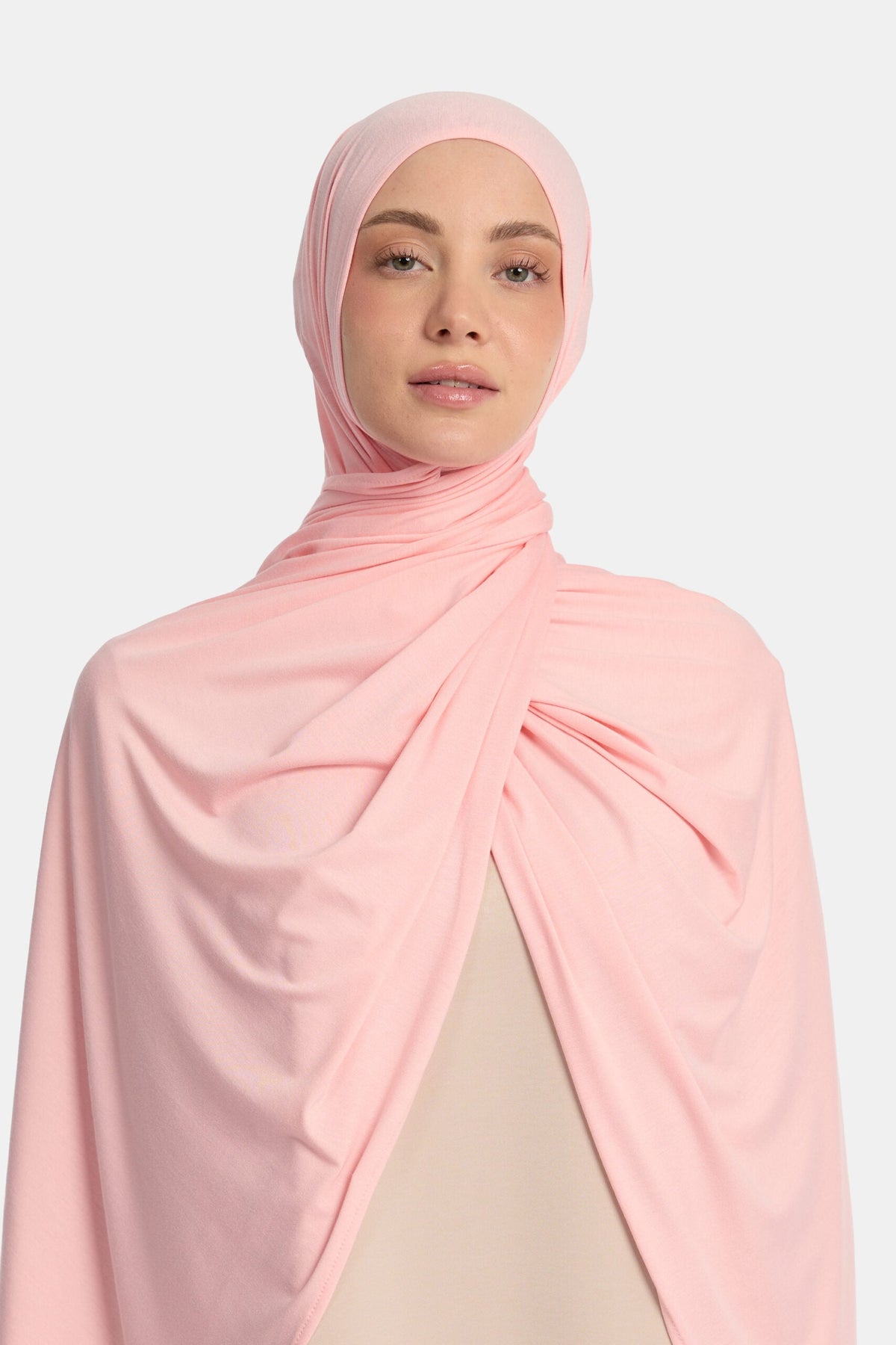 Bamboo jersey scarf Pink