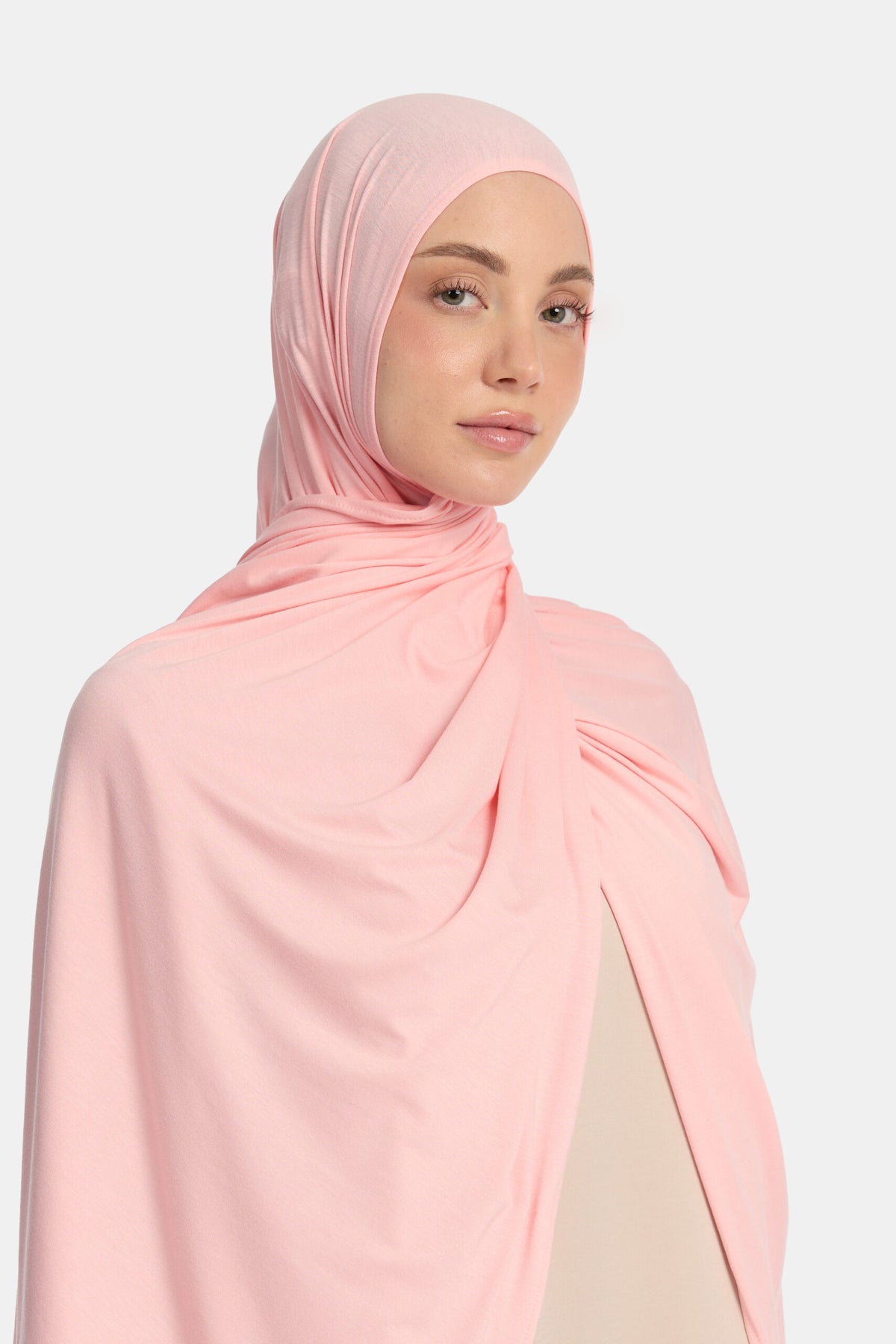 Bamboo jersey scarf Pink