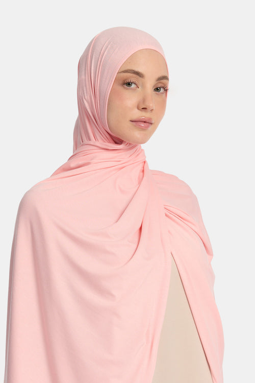 Bamboo jersey scarf Pink