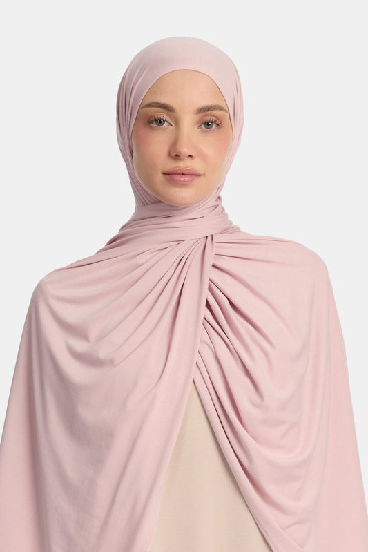 Bamboo jersey scarf Soft Lilac