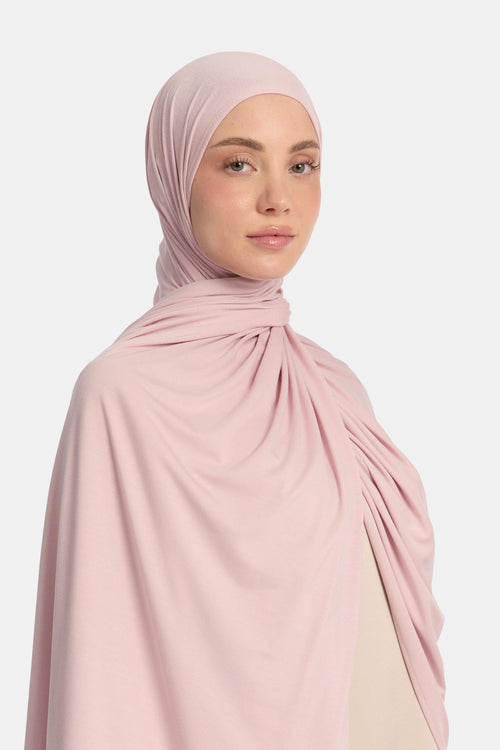 Bamboo jersey scarf Soft Lilac
