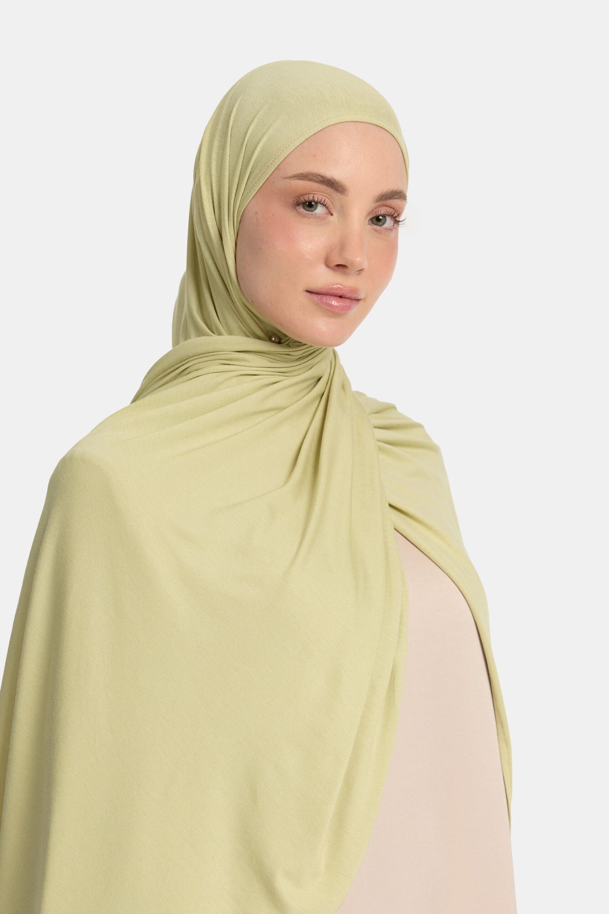 Bamboo jersey scarf Tea Green