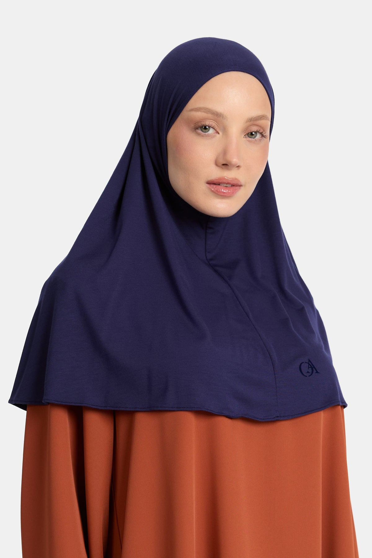 Bambus-Jersey-Hijab Deep Navy