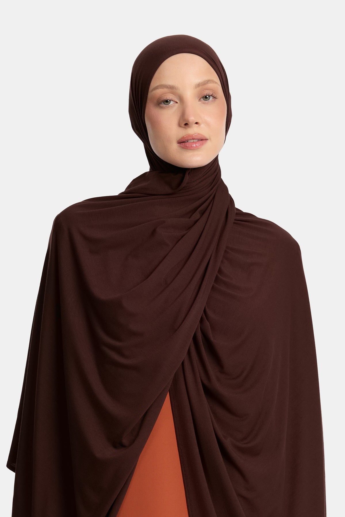 Bamboo jersey scarf Espresso