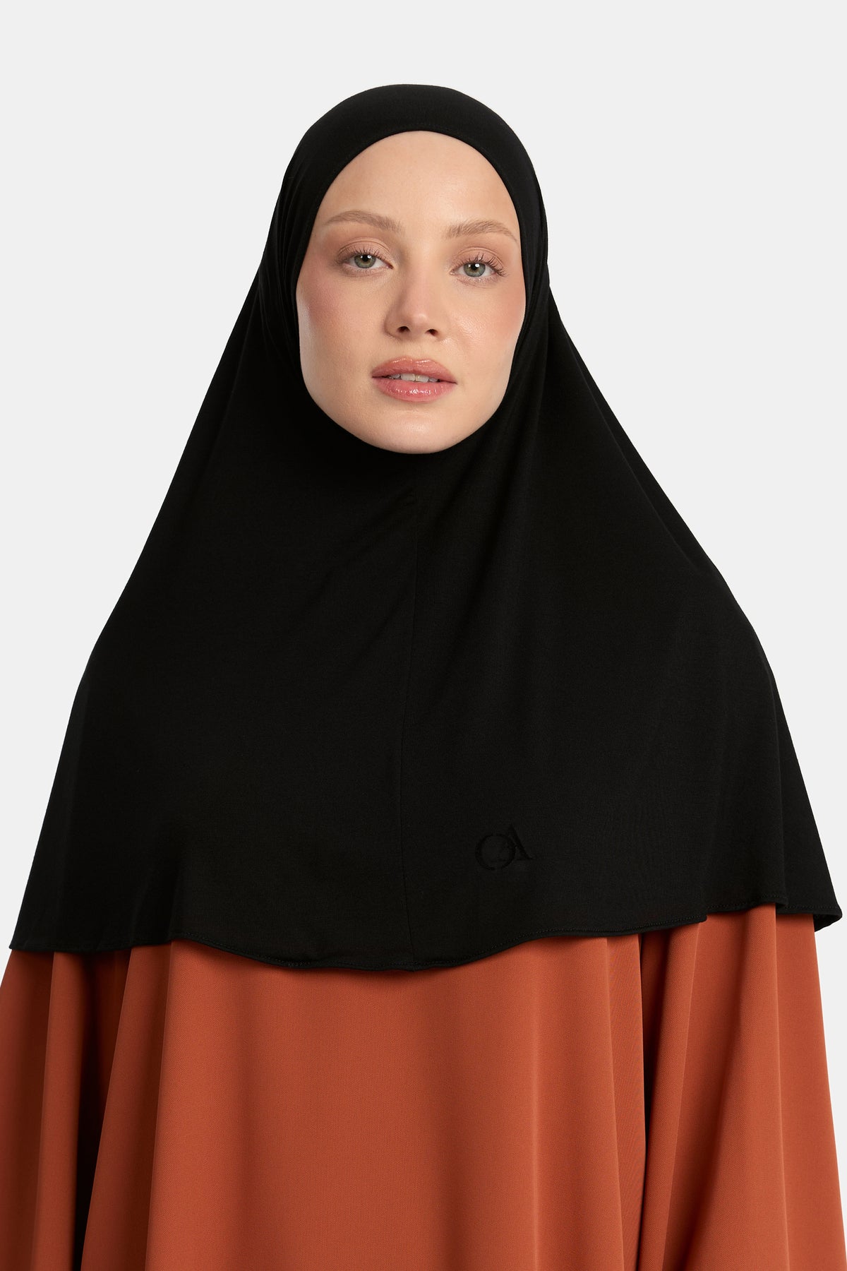 Bambus-Jersey-Hijab Schwarz