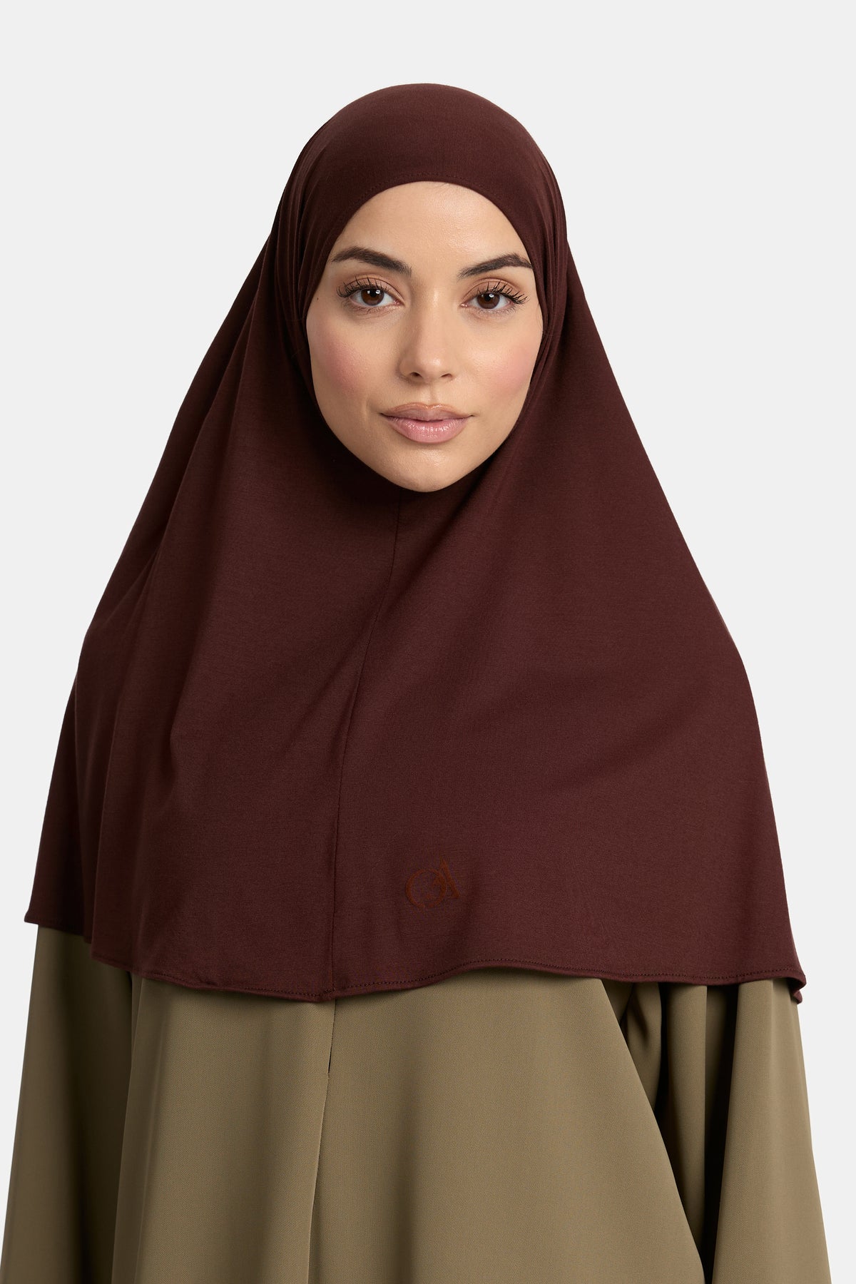 Bamboo jersey hijab Deep Plum