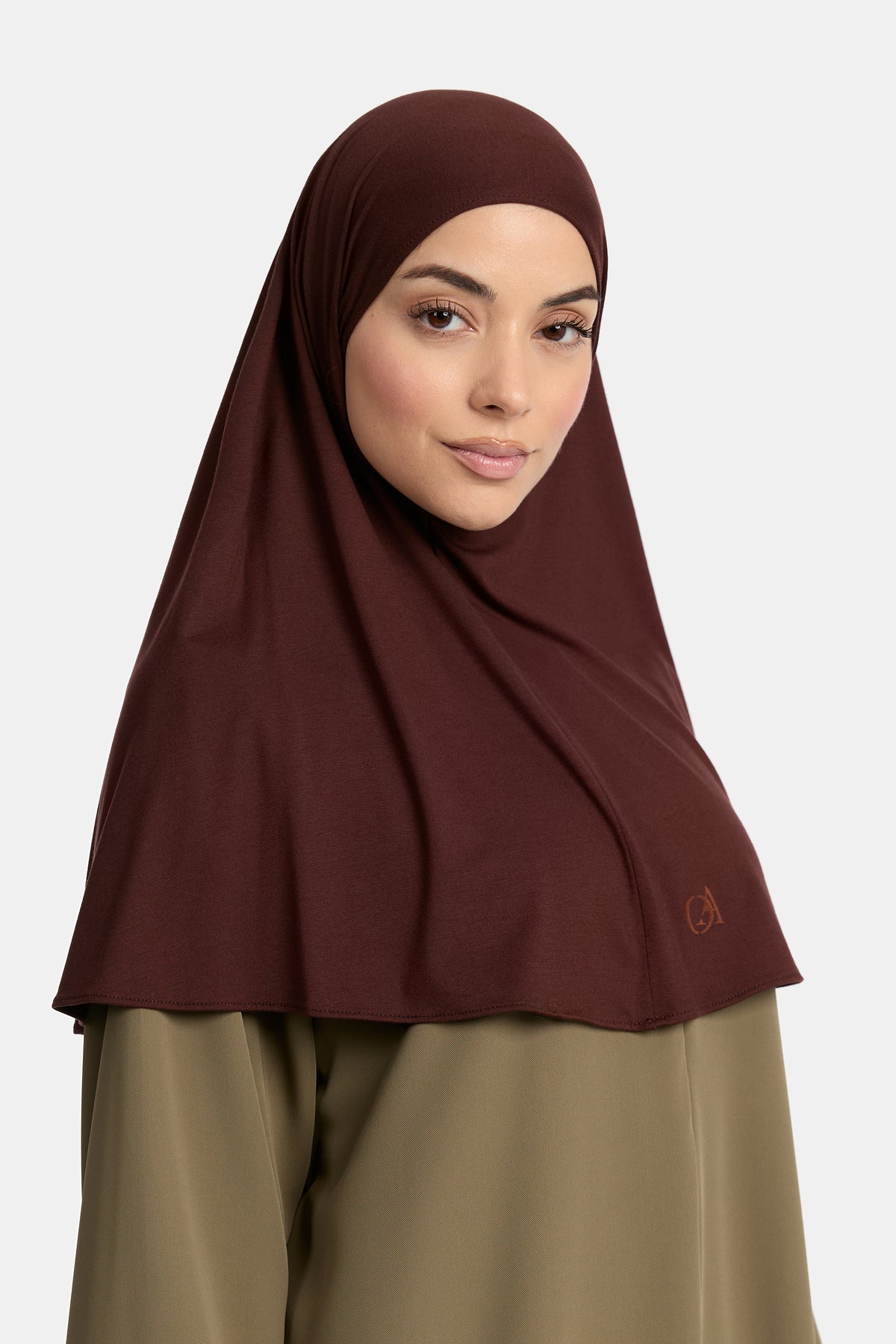 Bamboo jersey hijab Deep Plum