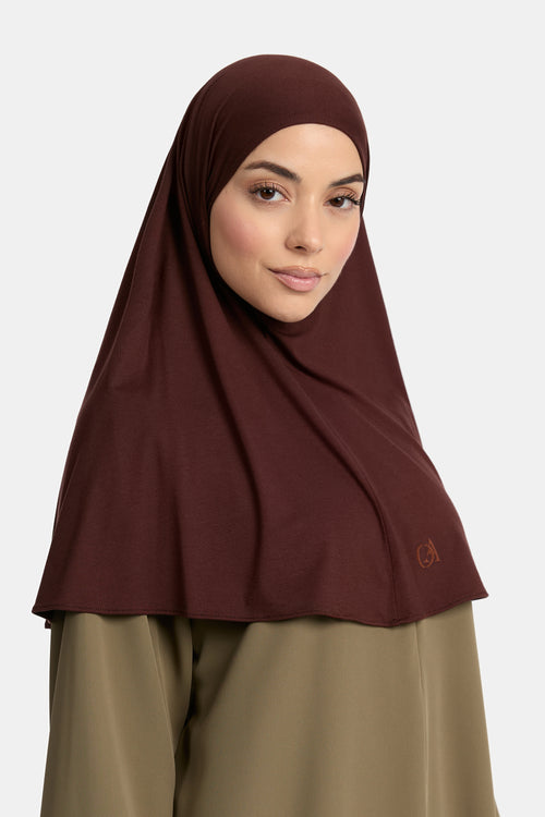 Bambus-Jersey-Hijab Deep Plum