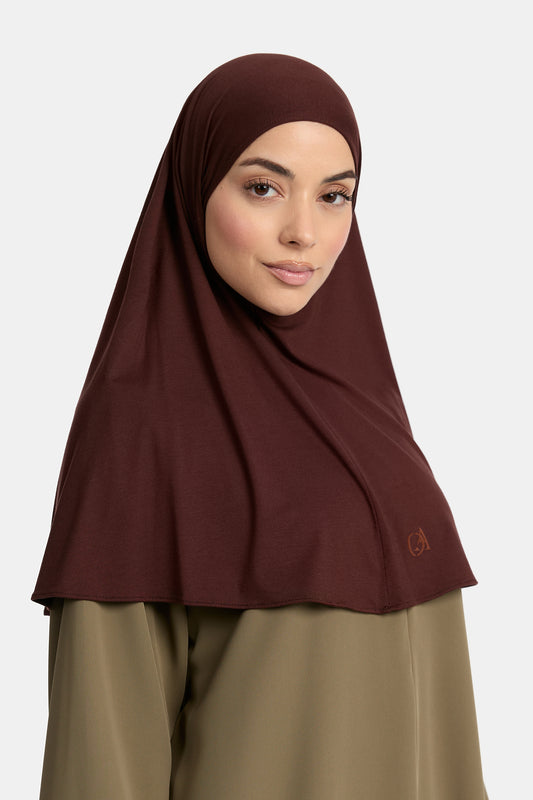 Bambus-Jersey-Hijab Deep Plum