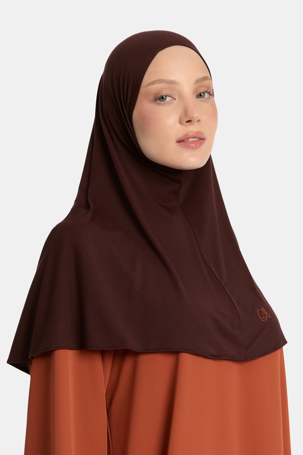 Bambus-Jersey-Hijab Espresso