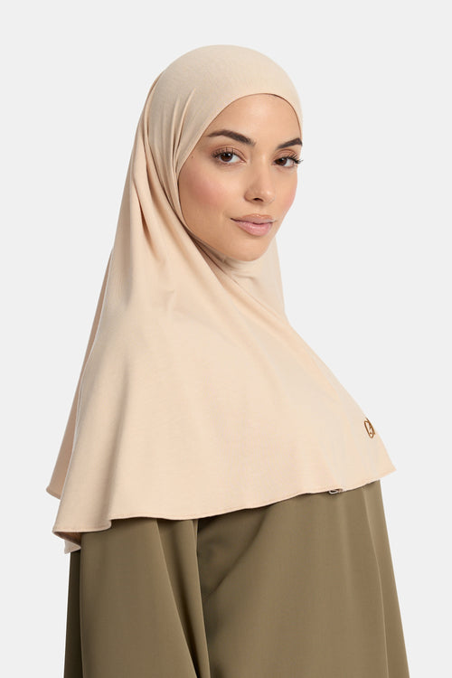 Bamboo jersey hijab Sand