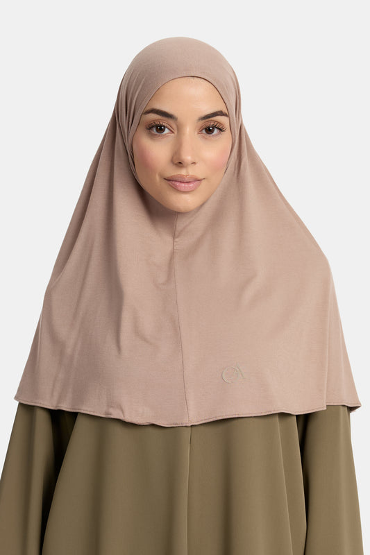Bambus-Jersey-Hijab Taupe