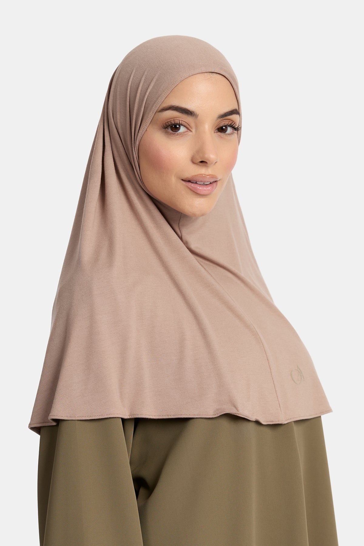 Bambus-Jersey-Hijab Taupe
