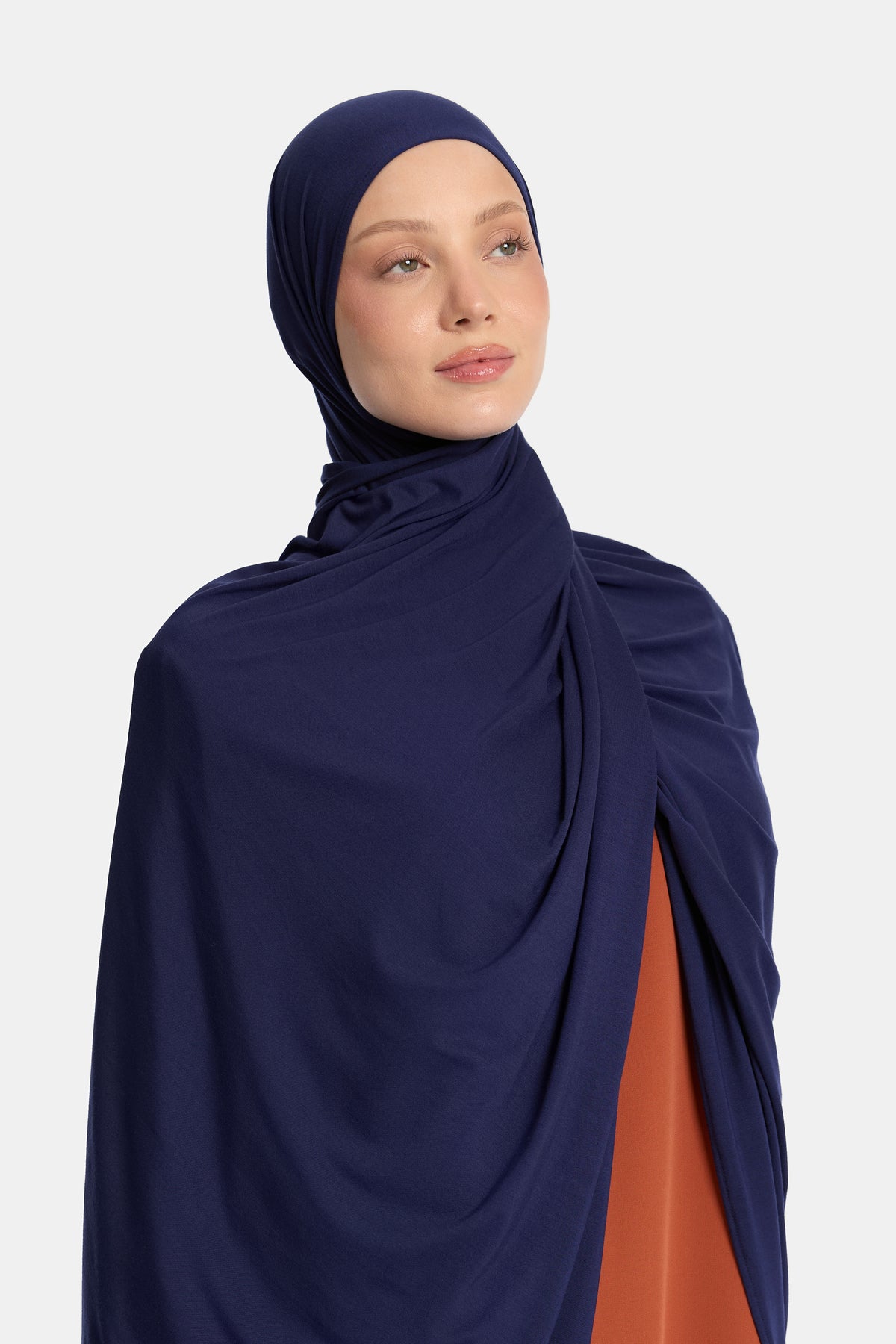 Bambus-Jersey-Schal Deep Navy