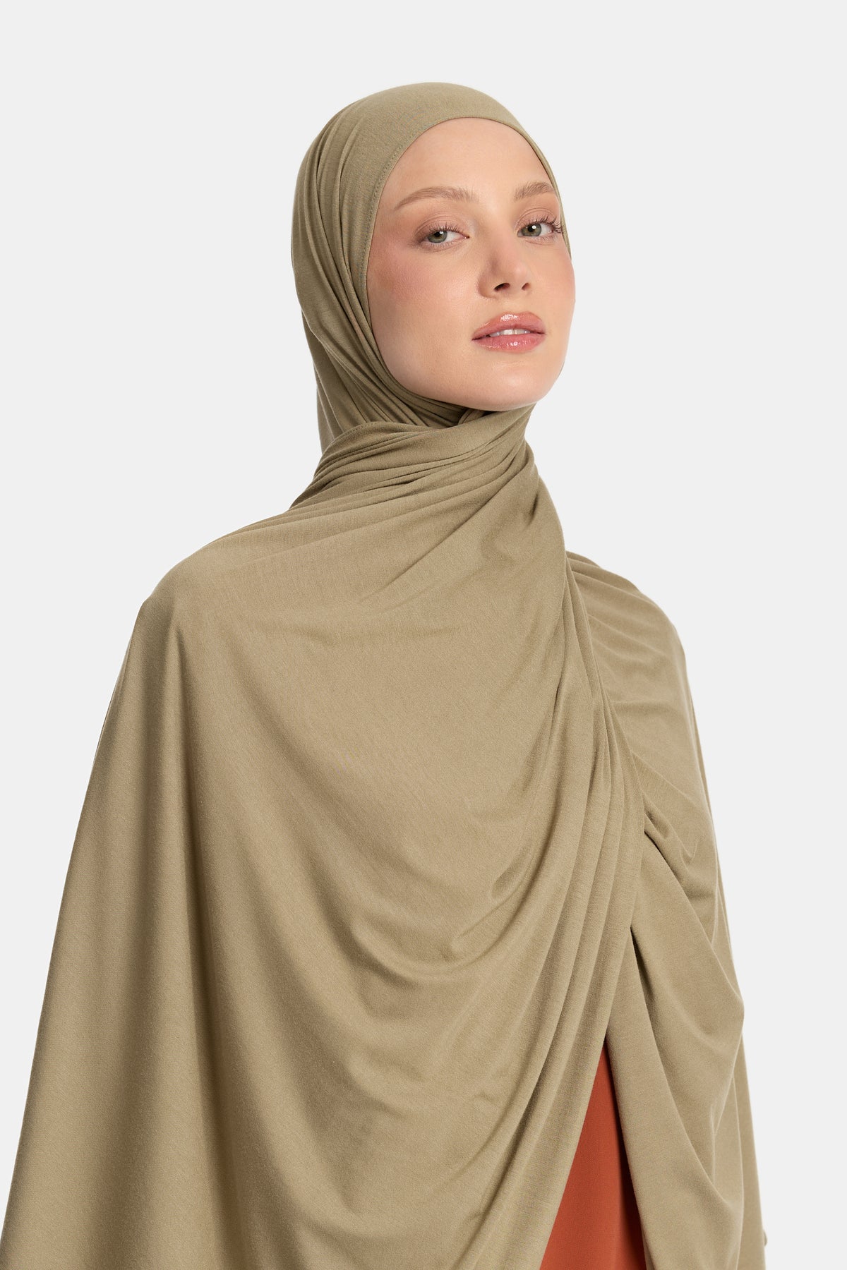 Bambus-Jersey-Schal Dove Khaki