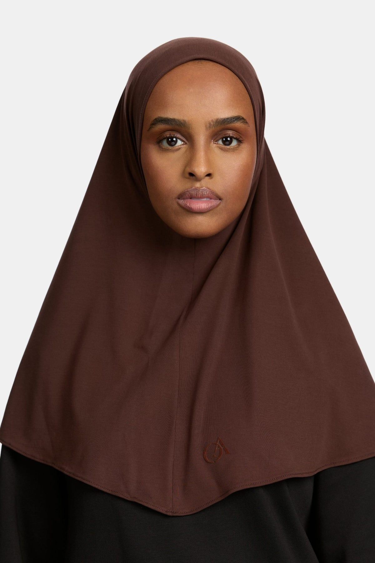Breathable jersey hijab Chocolate