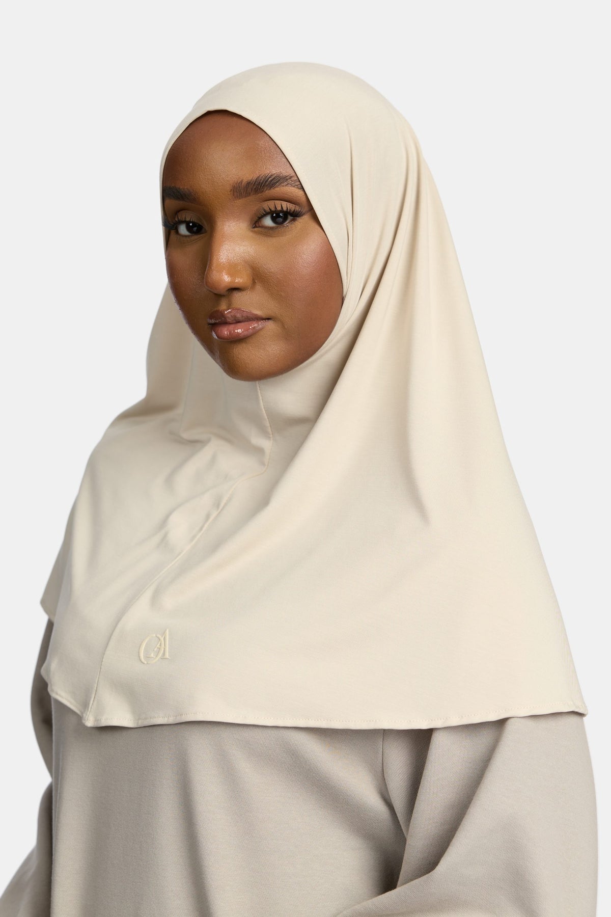 Breathable jersey hijab Oat