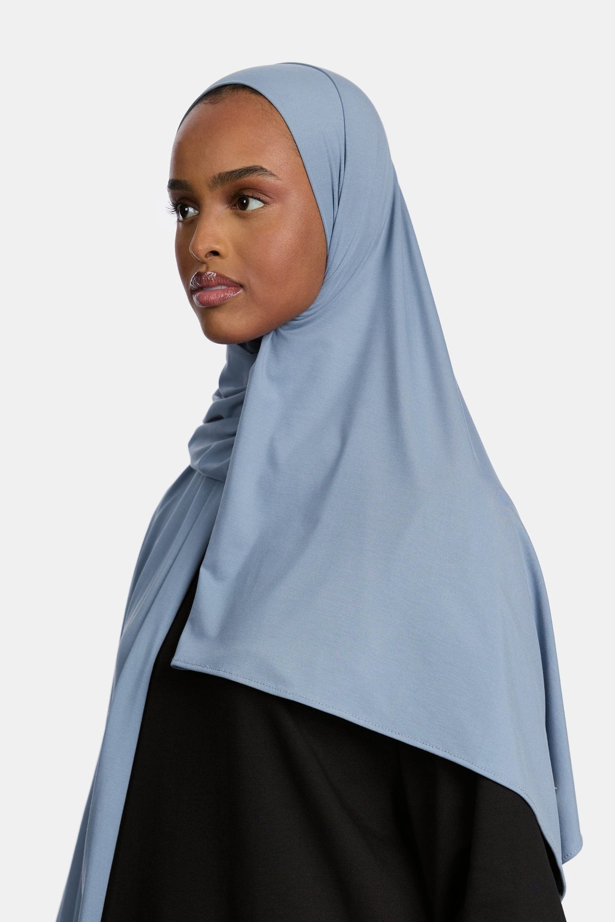Breathable jersey scarf Aqua Blue