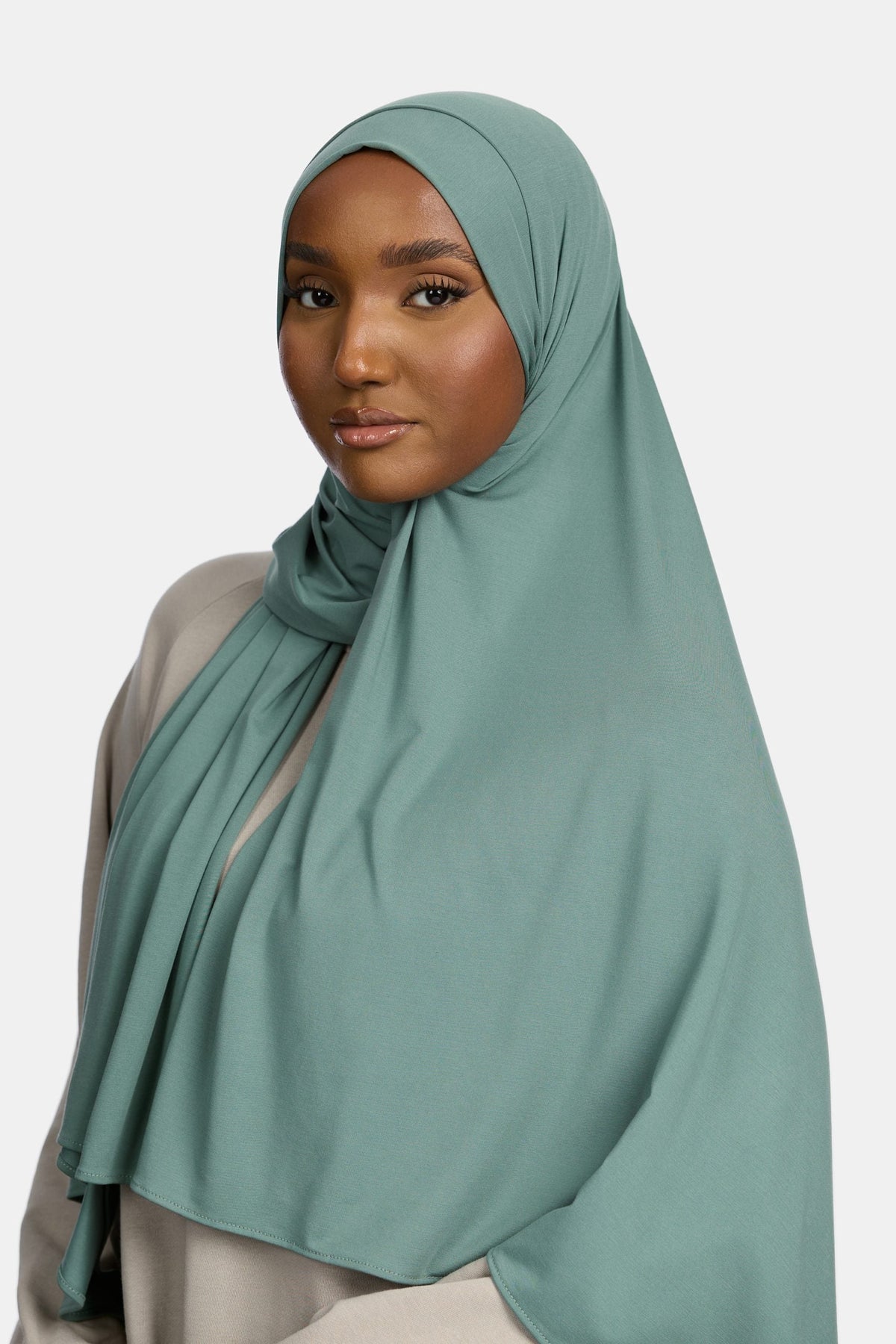 Breathable jersey scarf Aqua Green
