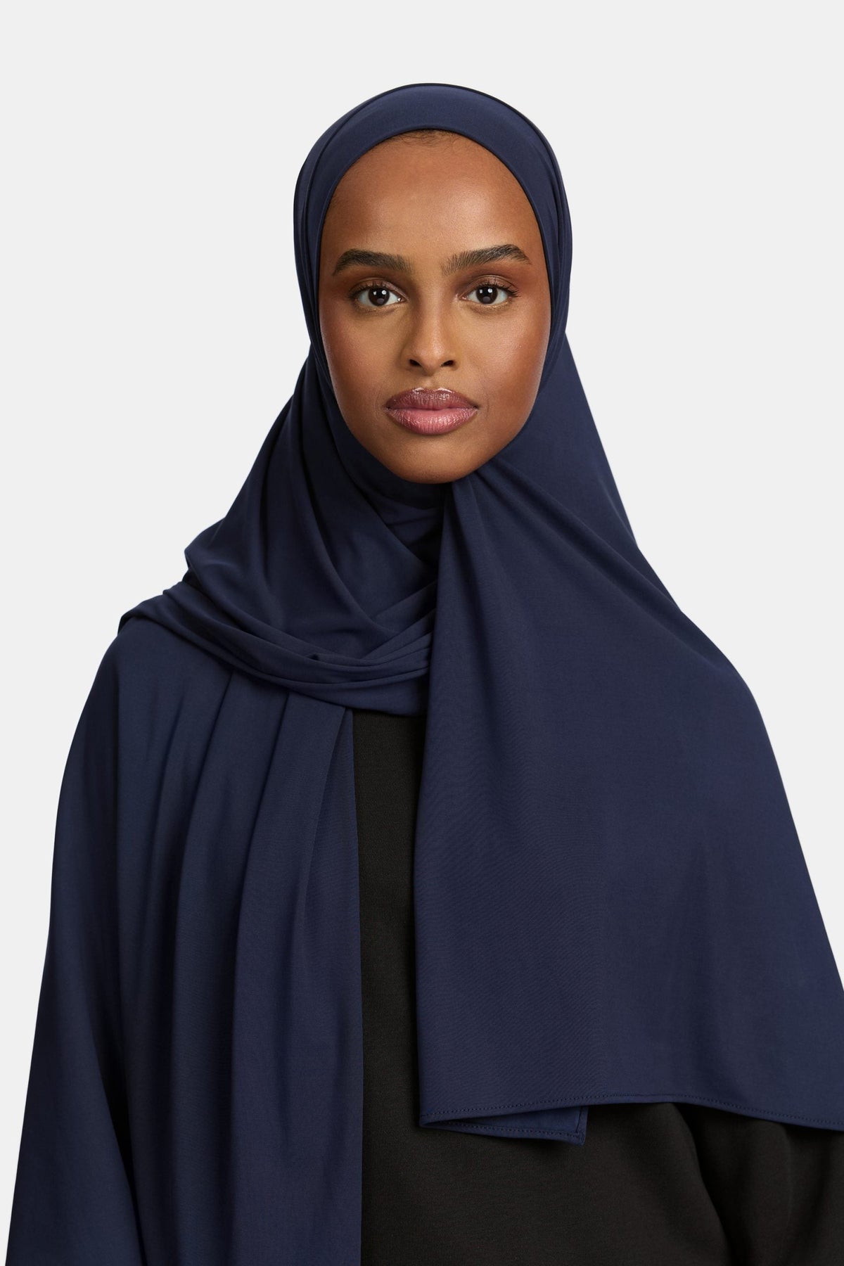Breathable jersey scarf Navy Blue