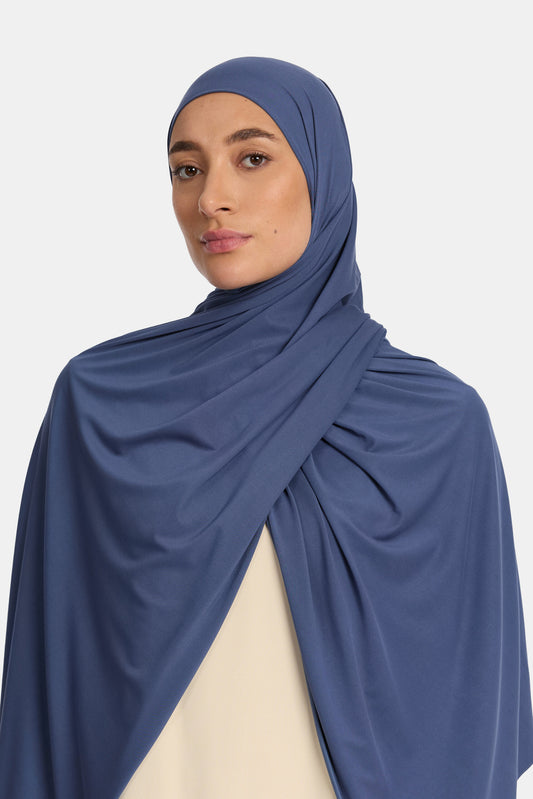 Breathable jersey scarf Oxford Blue