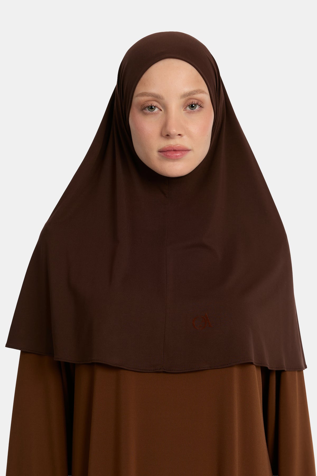 Atmungsaktiver Jersey-Hijab Schokolade