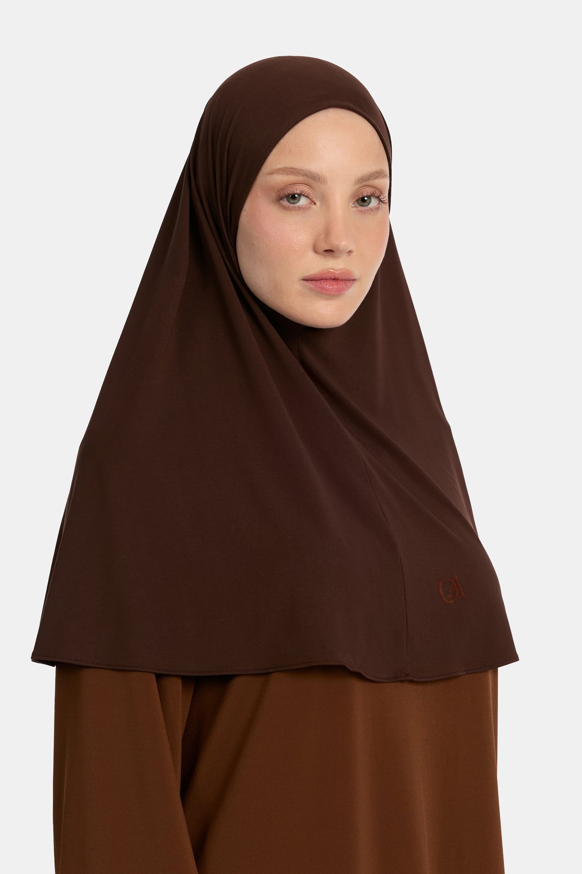 Breathable jersey hijab Chocolate