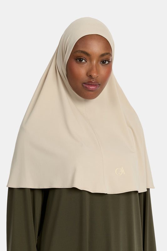 Atmungsaktives Jersey-Hijab Hafer