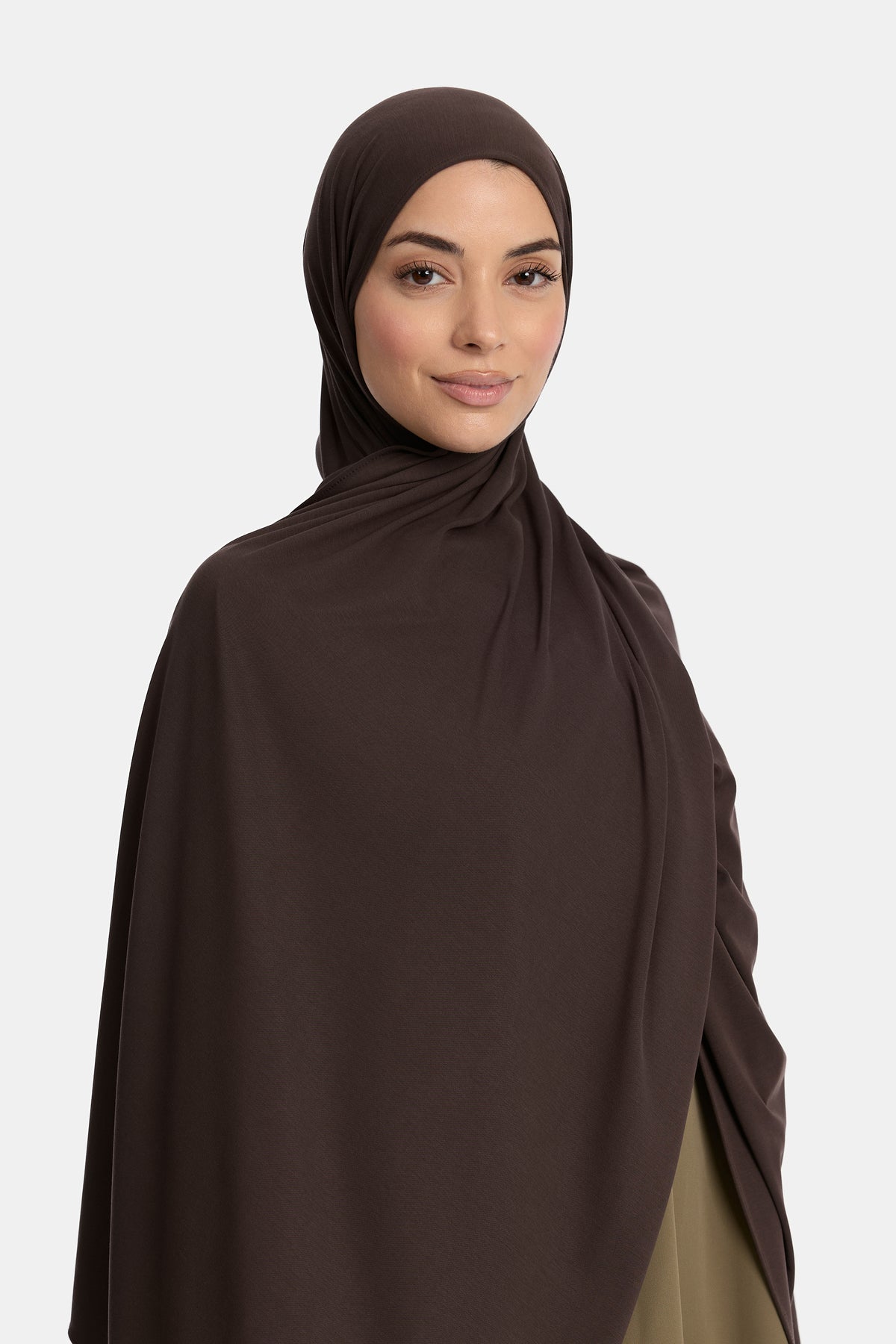 Foulard en jersey respirant Café Foncé