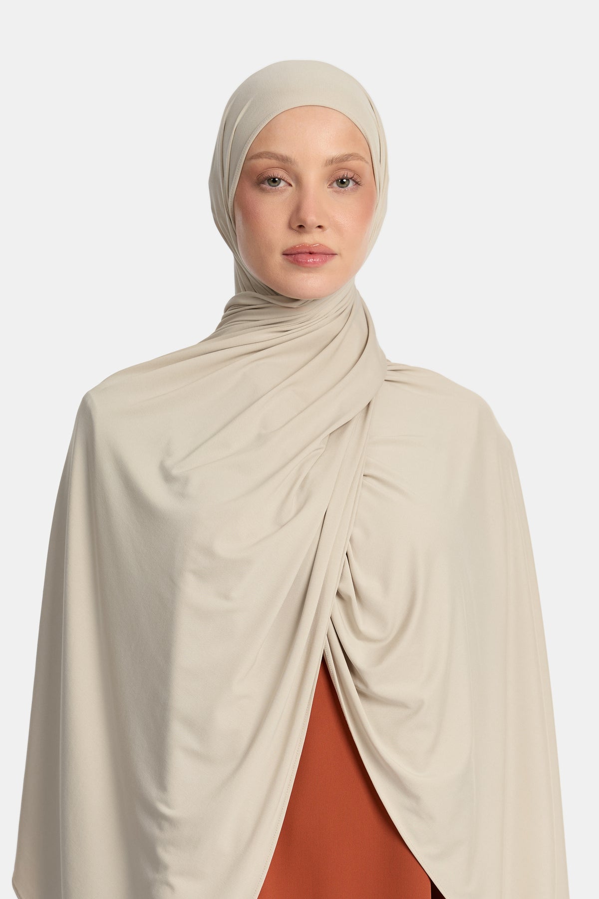 Breathable jersey scarf Oat