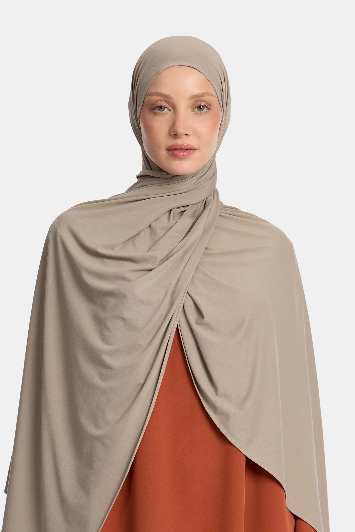 Écharpe en jersey respirant Taupe
