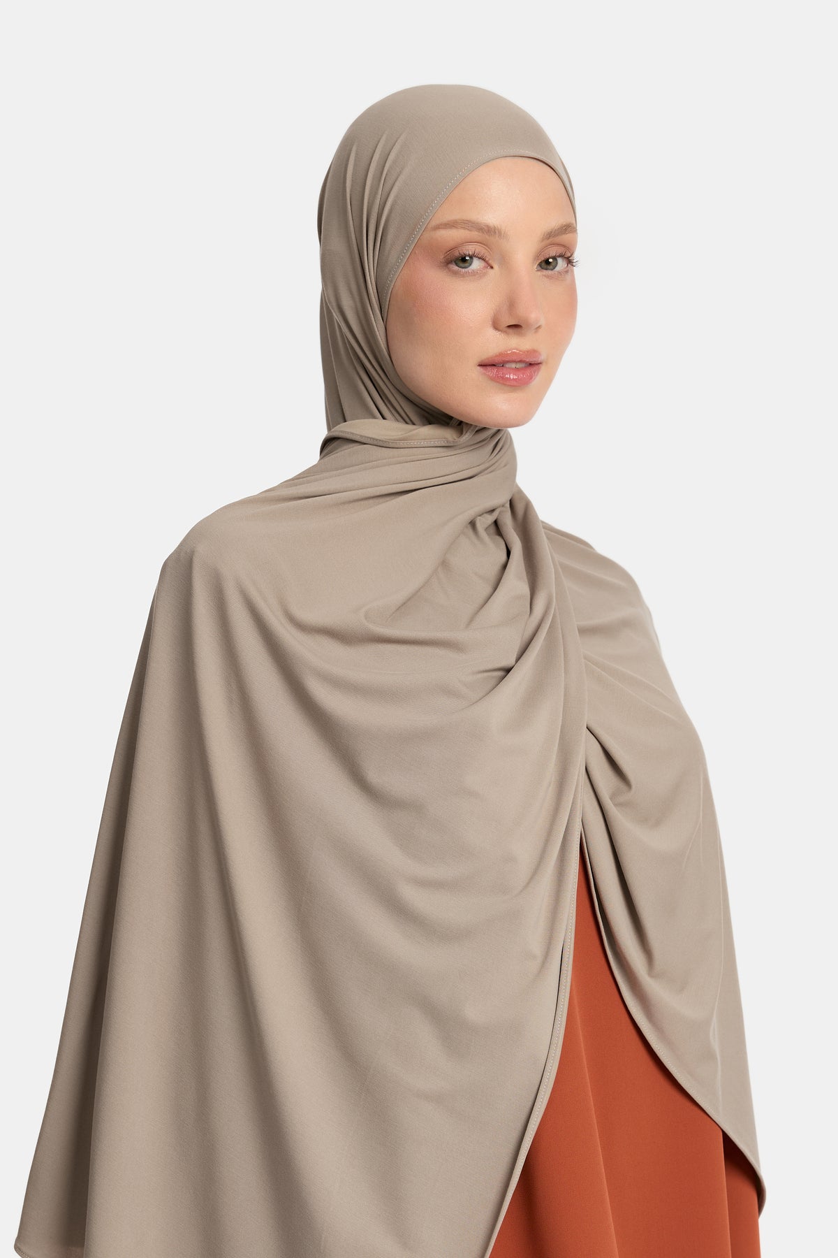 Écharpe en jersey respirant Taupe