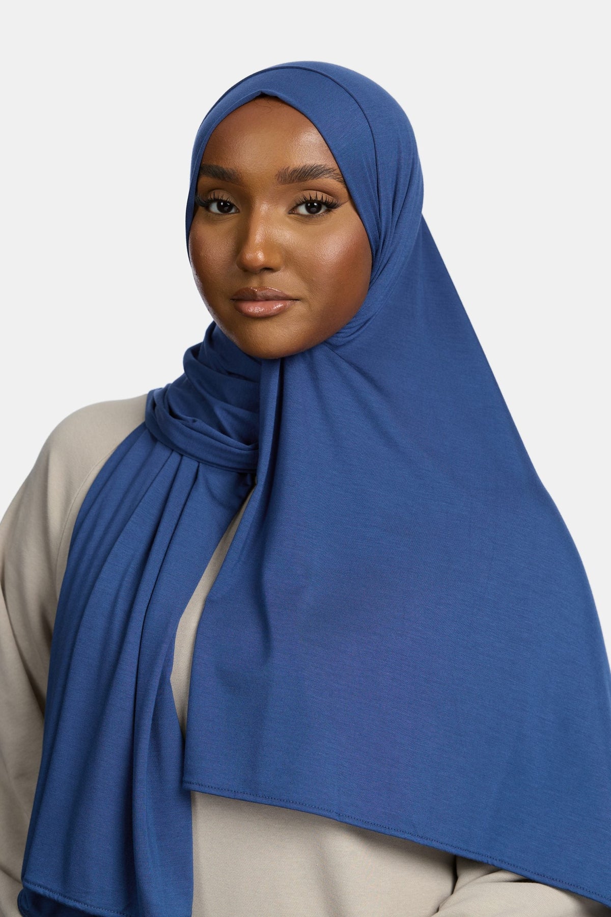 Bamboo jersey scarf Cobalt Blue