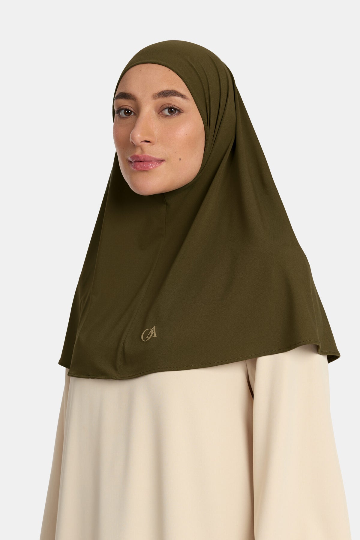 Premium jersey hijab Umber Green